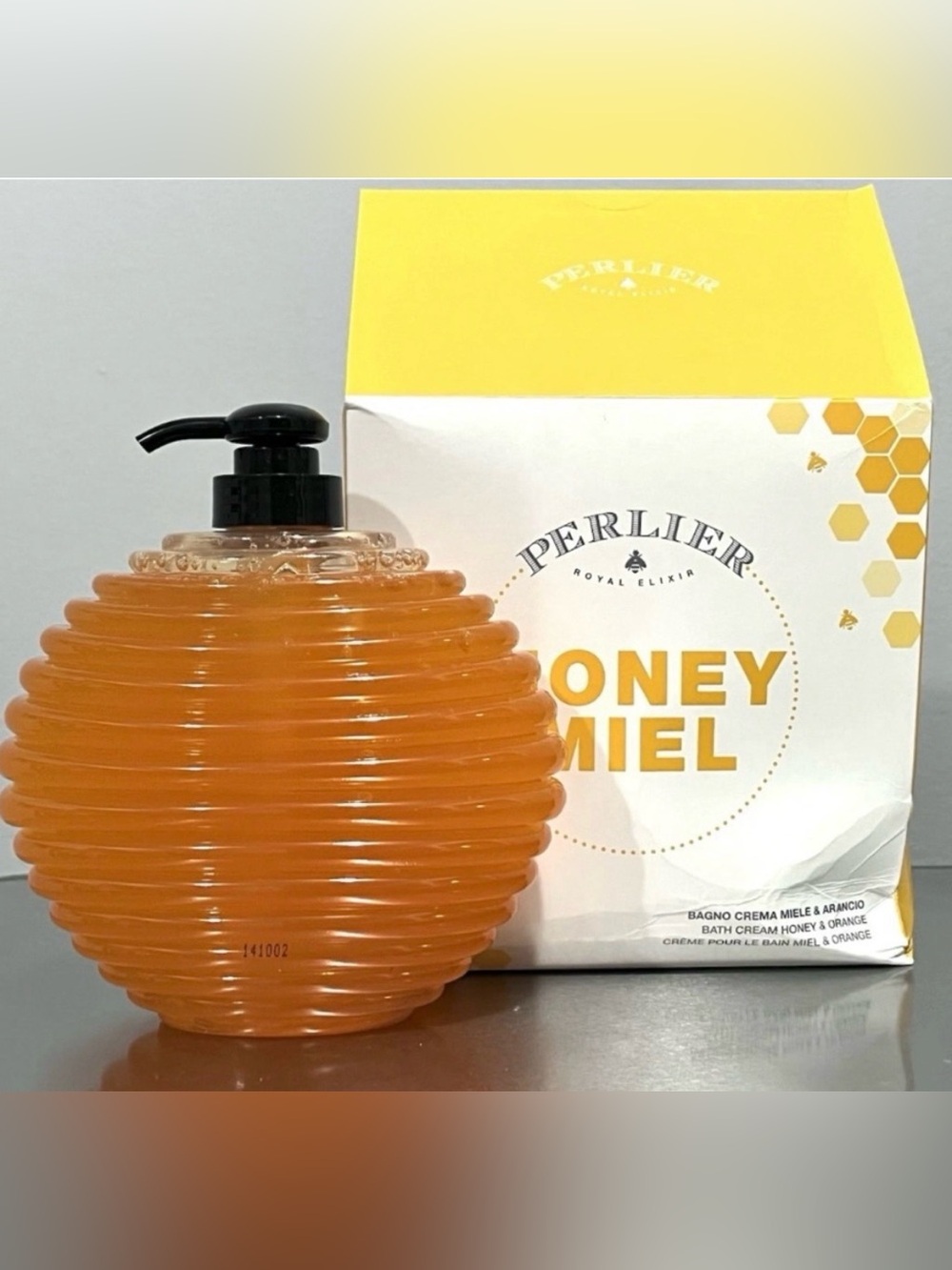 Perlier Honey Miel Bath Cream sealed box